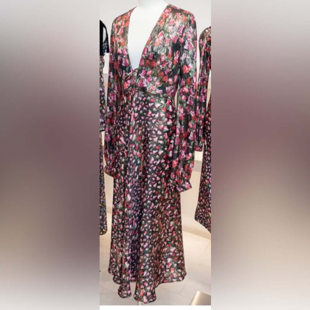Floral V-Neck Maxi Dress